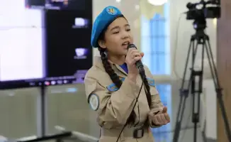 Жасмина Тузелова финалистка конкурса Голос Дети Москва студия Жас сарбаз