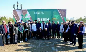 Туркестан: акция по посадке деревьев завершена