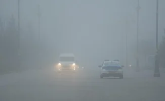 Астана погружена в густой туман: высокие здания и ключевые объекты почти неразличимы