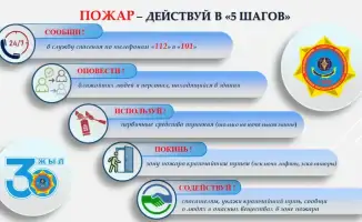 Алгоритм действий при пожаре от МЧС