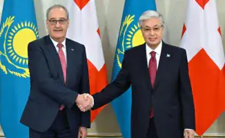 Касым-Жомарт Токаев провел переговоры с вице-президентом Швейцарии Ги Пармеланом