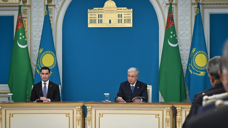Токаев и Бердымухамедов увеличат товарооборот до миллиарда долларов на брифинге в Астане Астане