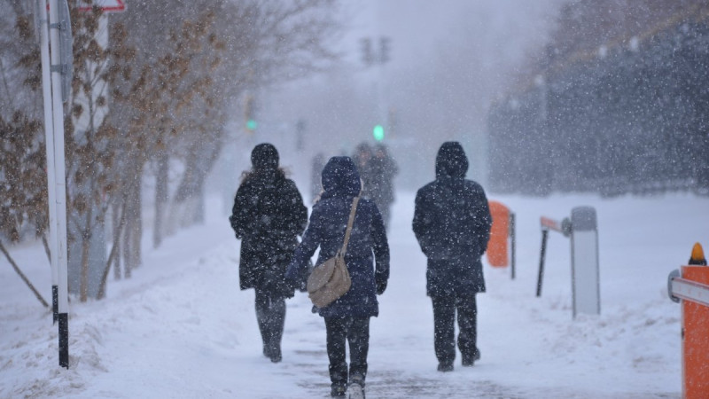 Астана в метельном плену, Алматы в теплом объятии Астане