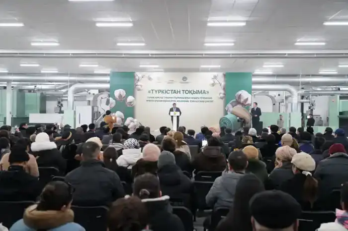 В ТУРКЕСТАНЕ ЗАПУЩЕН ХЛОПКОВЫЙ АГРОПРОМЫШЛЕННЫЙ КОМПЛЕКС ПО ПРОИЗВОДСТВУ ТЕКСТИЛЯ ПОЛНОГО ЦИКЛА (2)