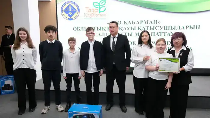 Карагандинские школьники: экологи будущего, собравшие «зеленые» трофеи Астане