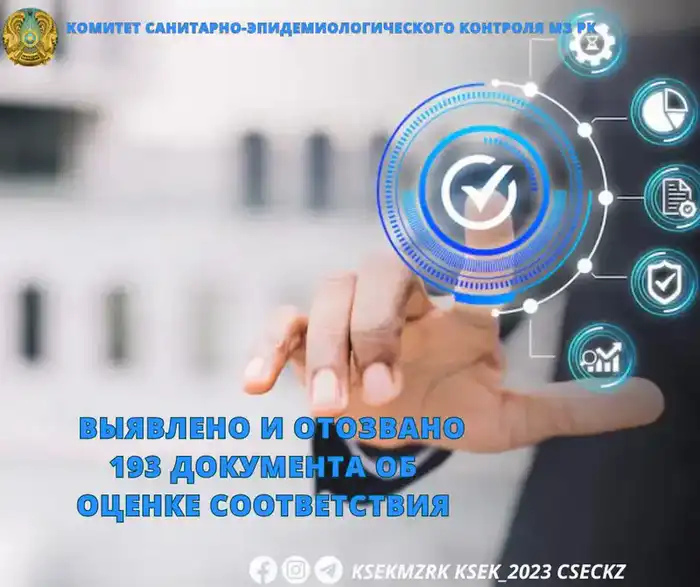 Выявлено и отозвано 193 документа об оценке соответствия Астане