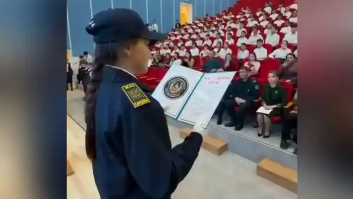 Полицейский класс “Жас сақшы” торжественно принял присягу в Жамбылской области Астане