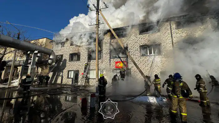 пожар в Астане