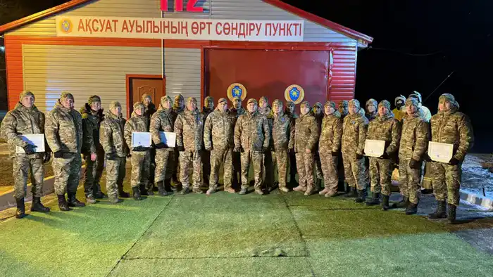 В Казахстане в сельской местности открыт 121-й добровольный пожарный пункт (9)