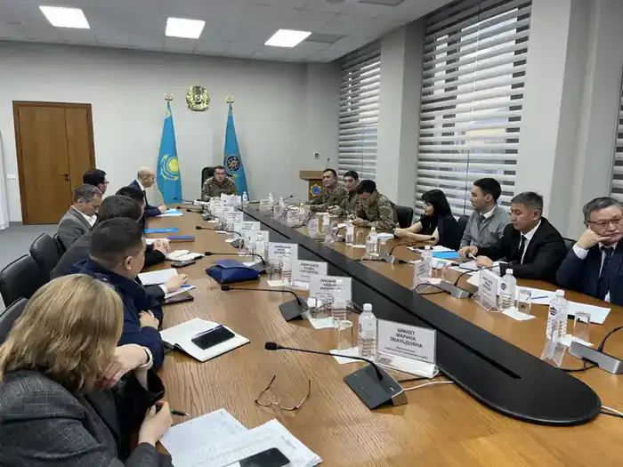 Совместная тренировка МЧС и служб гражданской защиты по действиям при землетрясении в Алматы Астане