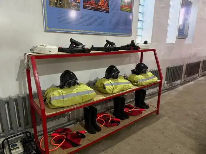 В селе Жұлдыз Осакаровского района открыт добровольный пожарный пункт (5)