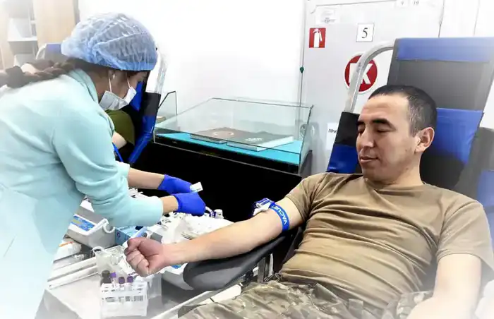 Сердца, полные сострадания: военнослужащие Национального университета обороны стали донорами жизни Астане