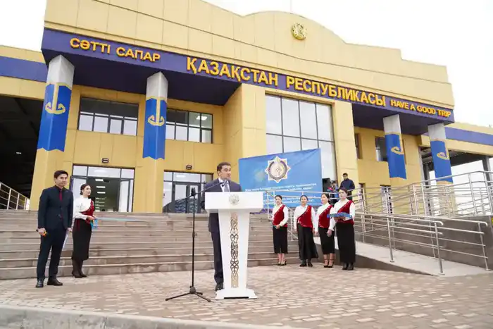 В ТУРКЕСТАНСКОЙ ОБЛАСТИ ПОСЛЕ МОДЕРНИЗАЦИИ ЗАПУЩЕН ТАМОЖЕННЫЙ ПОСТ «ҚАЗЫҒҰРТ» (2)