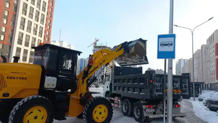 Около 3000 единиц спецтехники вышли на уборку снега в Астане (4)