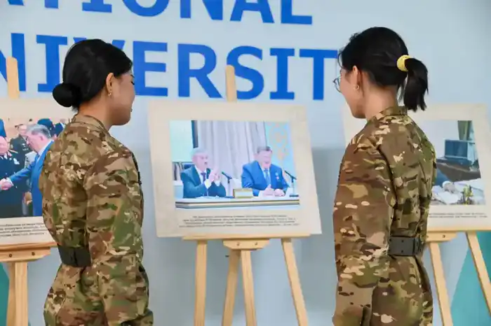 Военно-патриотическая акция в Астане к юбилею Мухтара Алтынбаева Астане