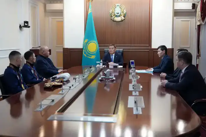 Чествование боксёров-призёров чемпионата мира в Дубае в Акмолинской области Астане