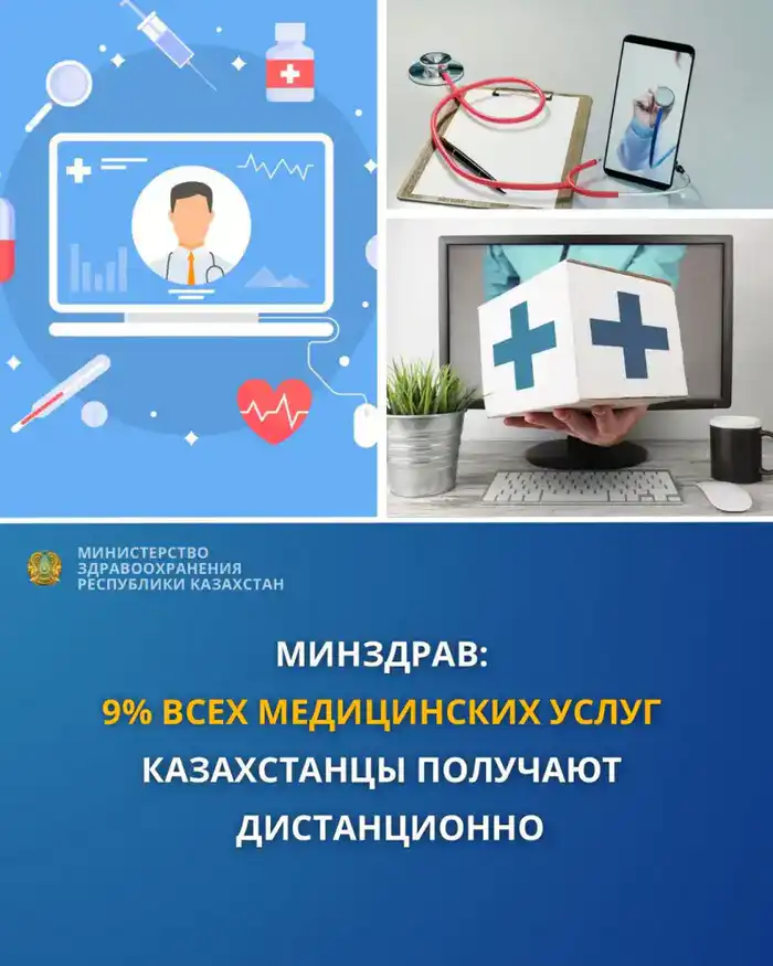 Дистанционная медицина: 9% казахстанцев получают помощь, не покидая родных земель Астане