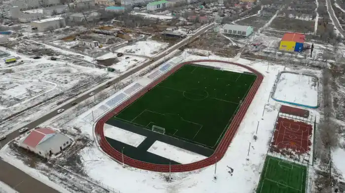 В Алге полностью обновили и ввели в эксплуатацию центральный стадион (3)