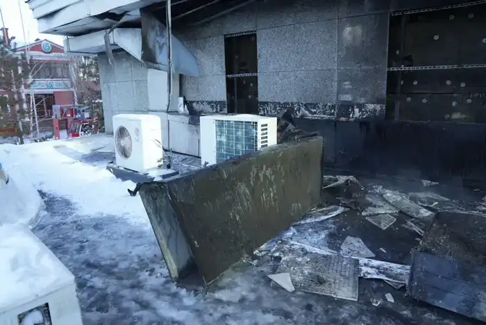 пожар в Астане