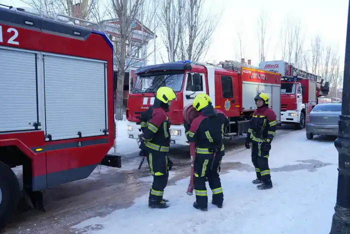 пожарные Астаны