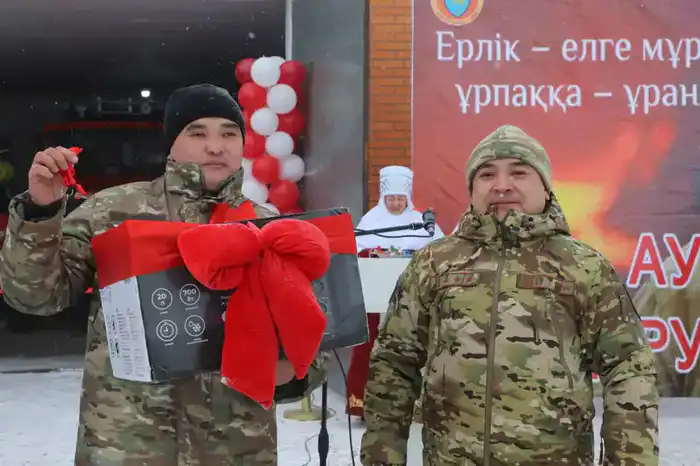 В селе Атасу области Ұлытау открылся новый пункт добровольных пожарных формирований (2)