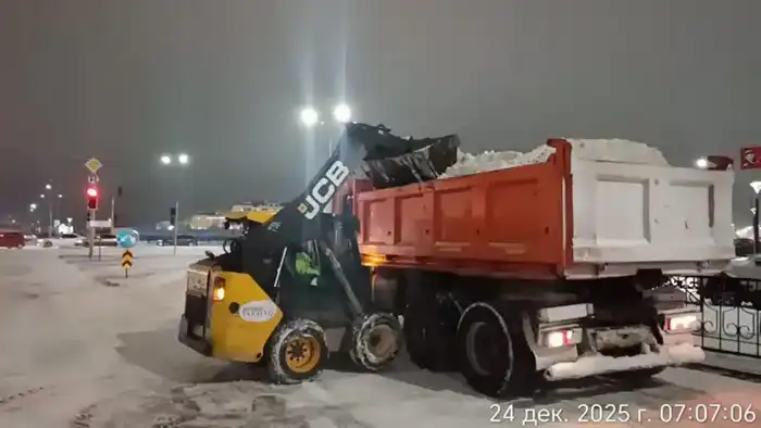 Более миллиона кубометров снега вывезли коммунальщики из Астаны (7)
