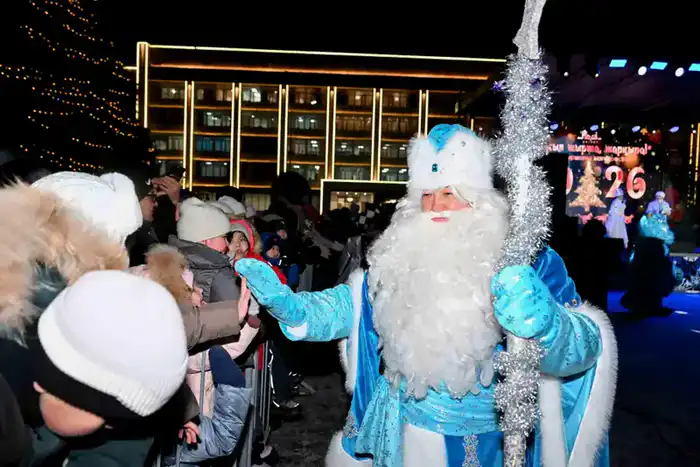 В Семее зажгли огни новогодней елки (10)