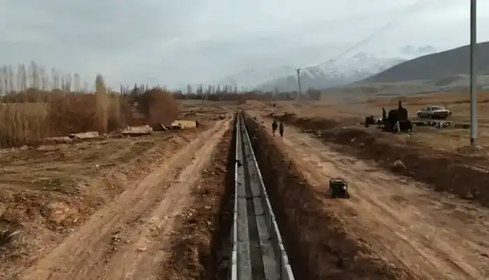 Завершена капитальная реконструкция двух ирригационных каналов в Меркенском районе Жамбылской области (3)