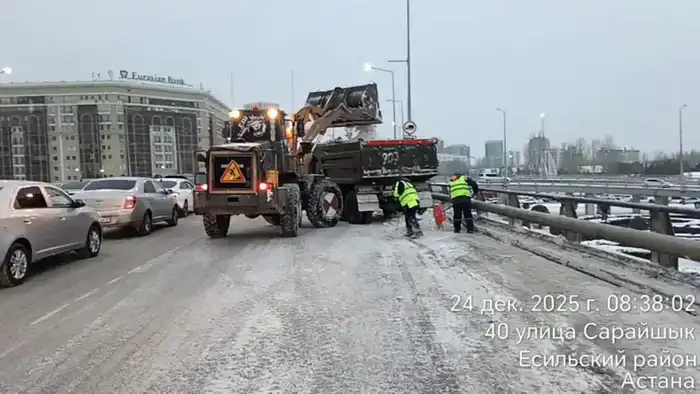 Более миллиона кубометров снега вывезли коммунальщики из Астаны (2)