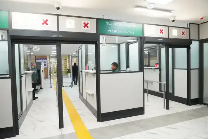 В ТУРКЕСТАНСКОЙ ОБЛАСТИ ПОСЛЕ МОДЕРНИЗАЦИИ ЗАПУЩЕН ТАМОЖЕННЫЙ ПОСТ «ҚАЗЫҒҰРТ» (3)