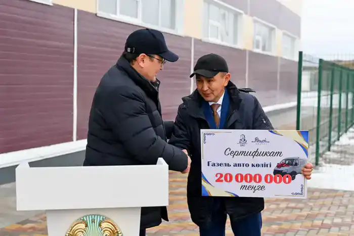 Состоялось открытие спортивного комплекса в селе Алгабас (4)