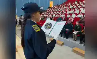 Полицейский класс “Жас сақшы” торжественно принял присягу в Жамбылской области