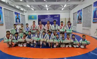 В селе Кейден открылся новый зал борьбы для юных спортсменов