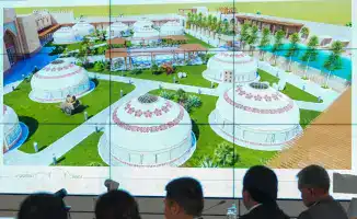 В ТУРКЕСТАНЕ ПОСТРОЯТ ГОСТИНИЦУ ИЗ ЮРТ В КАЗАХСКОМ НАЦИОНАЛЬНОМ СТИЛЕ