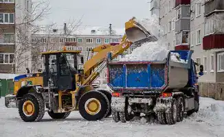 Коммунальные службы Астаны уборка снега и борьба с гололедом