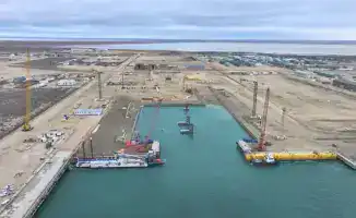 Начало дноуглубительных работ в порту Курык: ERSAI строит земснаряд для круглогодичной навигации