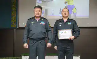 Командное соревнование по волейболу в Национальной гвардии МВД РК: победители определены