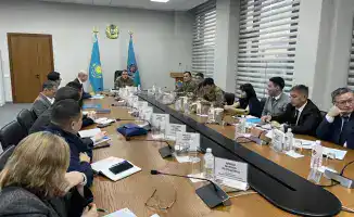 Совместная тренировка МЧС и служб гражданской защиты по действиям при землетрясении в Алматы