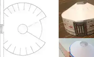 Сборка модели юрты в Карагандинской библиотеке