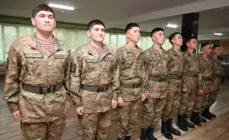 В Таразе служат четыре пары близнецов в Национальной гвардии МВД РК