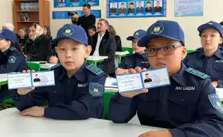 В Каркаралинском районе открыли класс «Жас сақшы» для пятиклассников