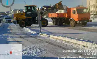 Астана справляется со снежной бурей: более 3 000 дорожных рабочих и 1 300 единиц спецтехники очищают город от снега