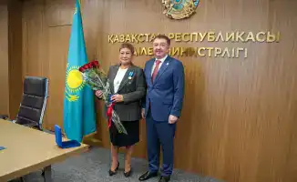 Награждение адвокатов в честь Дня адвокатуры Ерланом Сарсембаевым