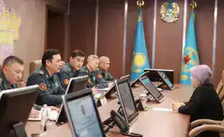 Обсуждение материально-технического обеспечения и медицинского обслуживания военнослужащих в Национальной гвардии МВД РК