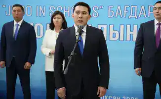 Открытие первого зала дзюдо в Казахстане в рамках программы Judo in Schools