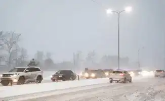 Полиция ограничила движение транспорта из Астаны из-за ухудшения погодных условий