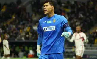 Сейва Анарбекова спасает 'Кайрат' от разгрома в Лиге чемпионов против 'Олимпиакоса'