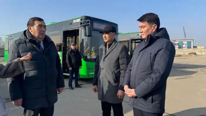Тараз получил 10 новых автобусов для маршрута №31 Астане