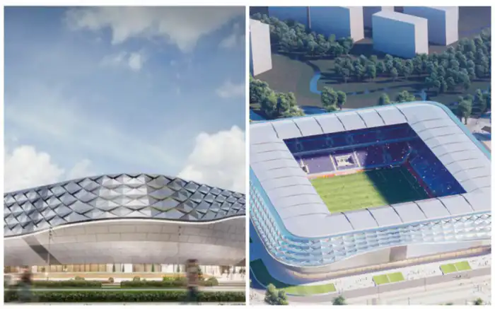 Эскиз стадиона в Шымкенте