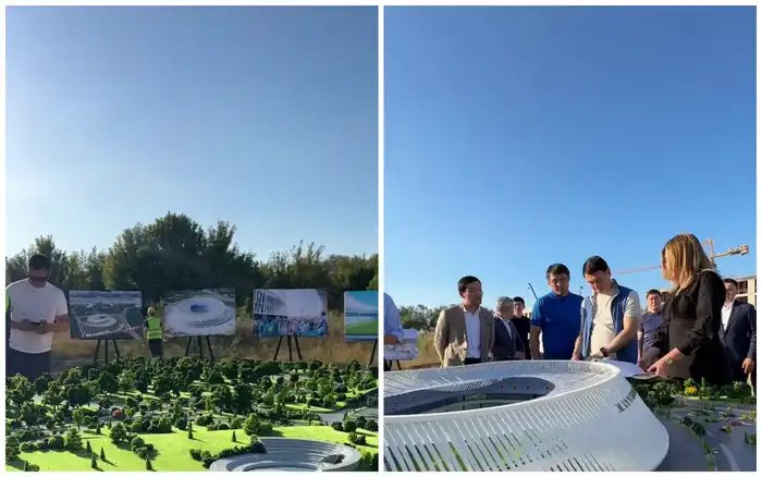 Эскиз стадиона в Алматы